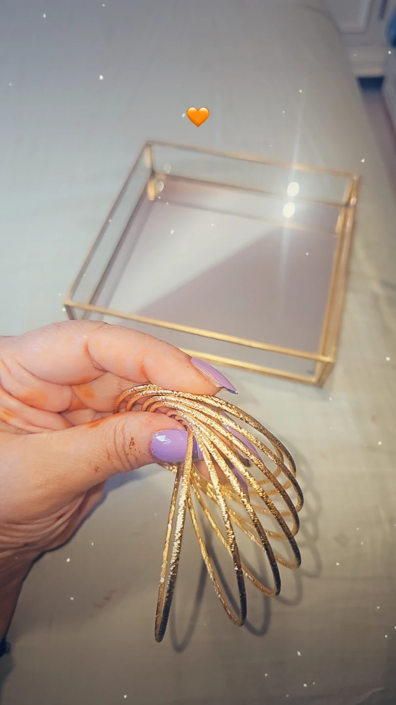 Set of 8 , 24 karat Gold  plated Bangles - photo 3