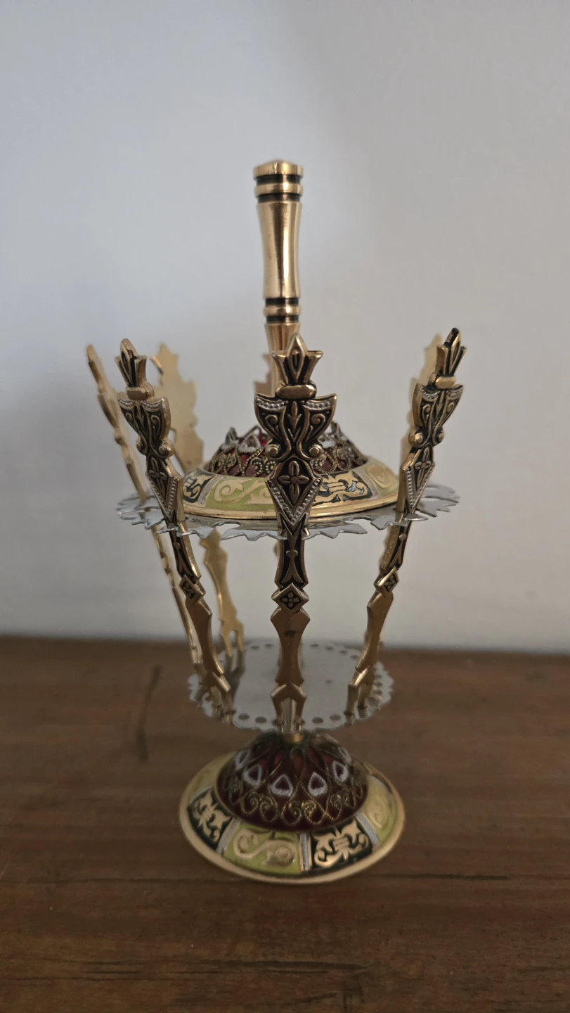 Vintage Toledo Spain Brass Cocktail Swords MCM Barware - photo 2