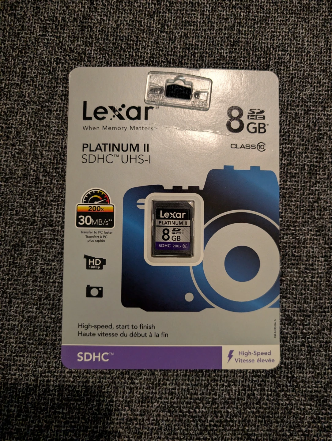 Lexar Platinum II 8GB SDHC Memory Card UHS-I
