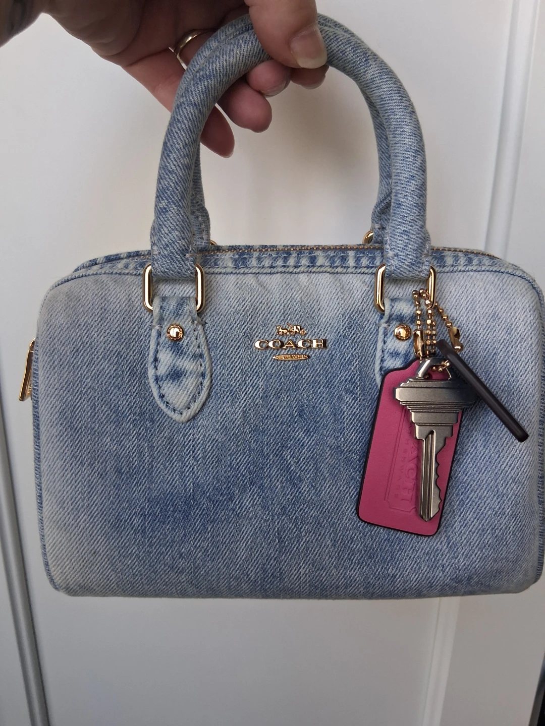 Coach loved denim mini rowen - photo 2