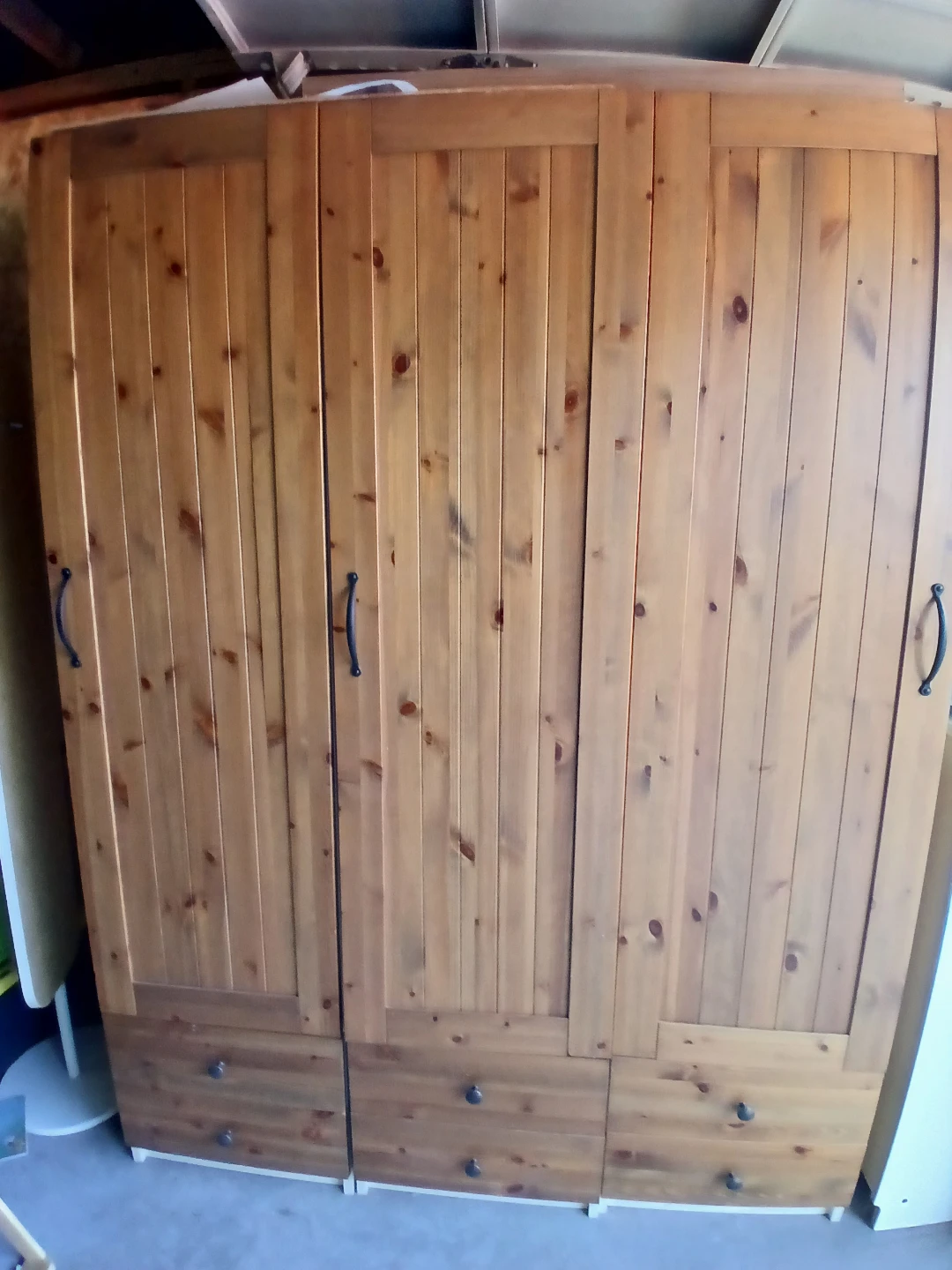 IKEA Pine Wardrobe with Drawers - photo 4