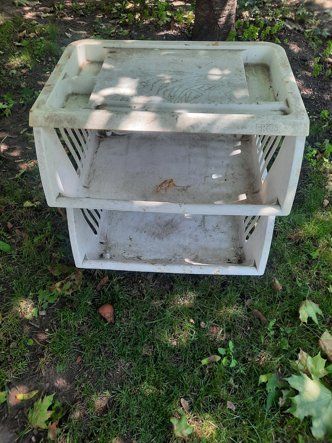 Plastic storage bin