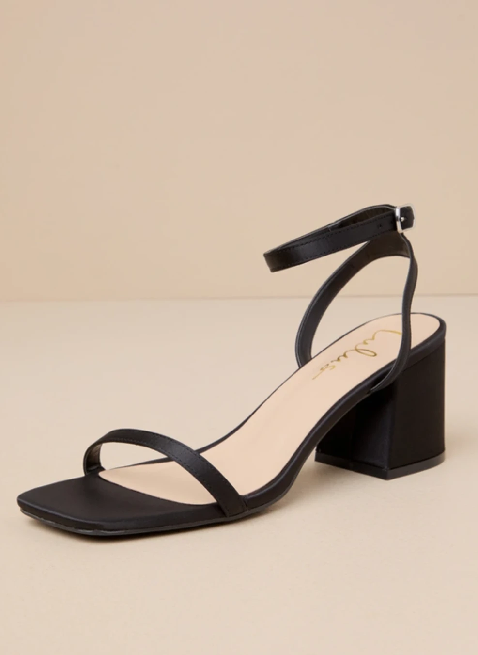 Lulus Black Suede Block Heels Strappy Sandals Summer US 8 - photo 5
