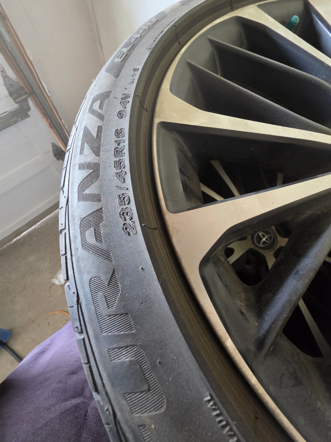 Set of 4 Toyota 235/45R18 Tires and Rims - photo 3