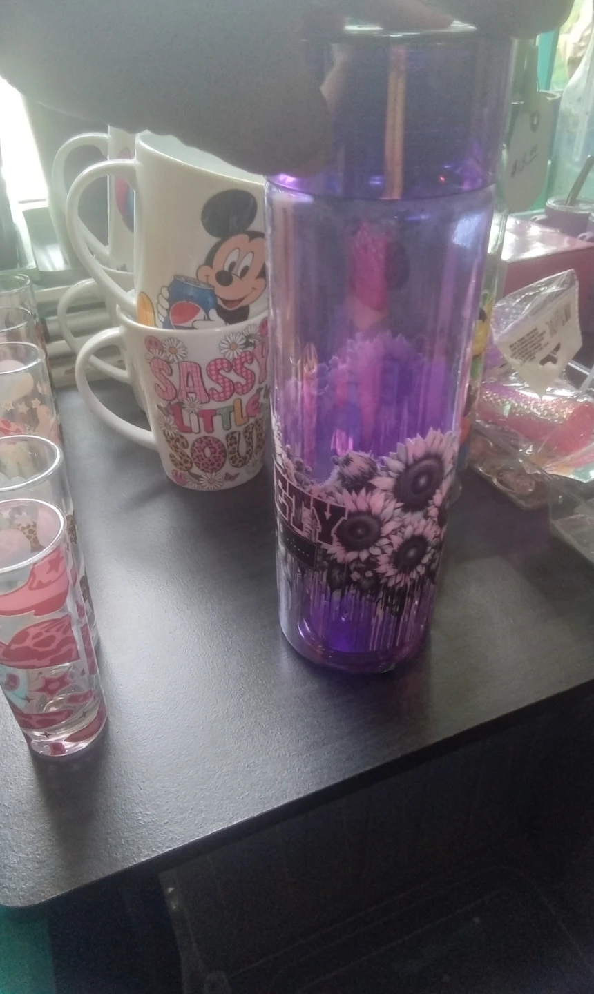 Purple "Anxiety Loading" Water Bottle - photo 3