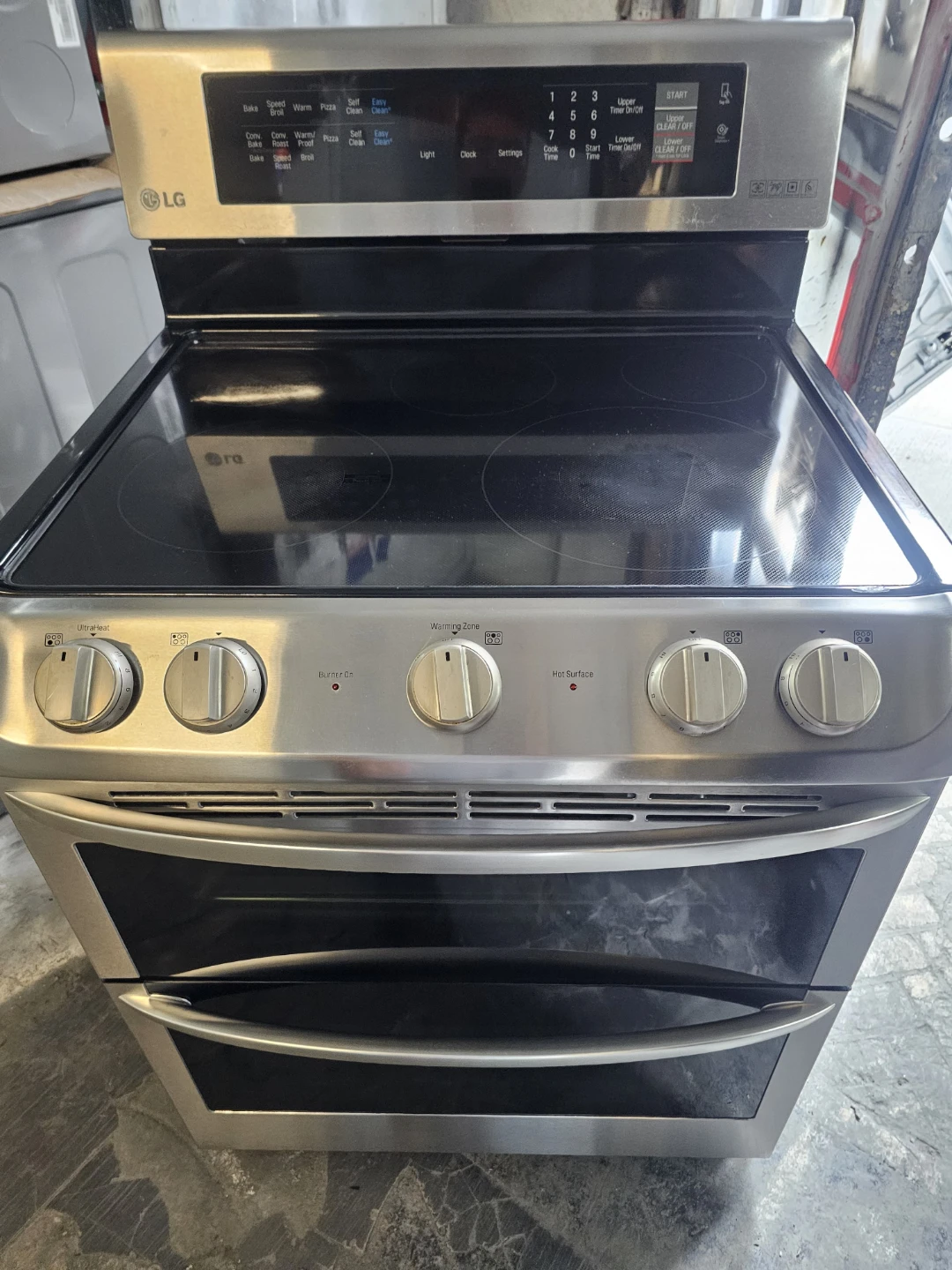Lg 30in Stainless steel double oven electric stove
