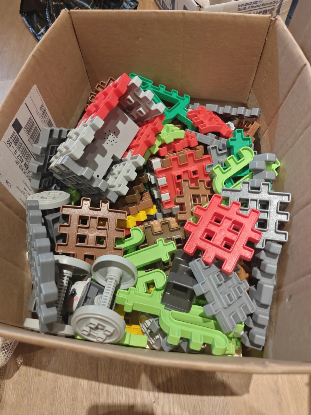 Plastic Train Building Blocks Toy Set
