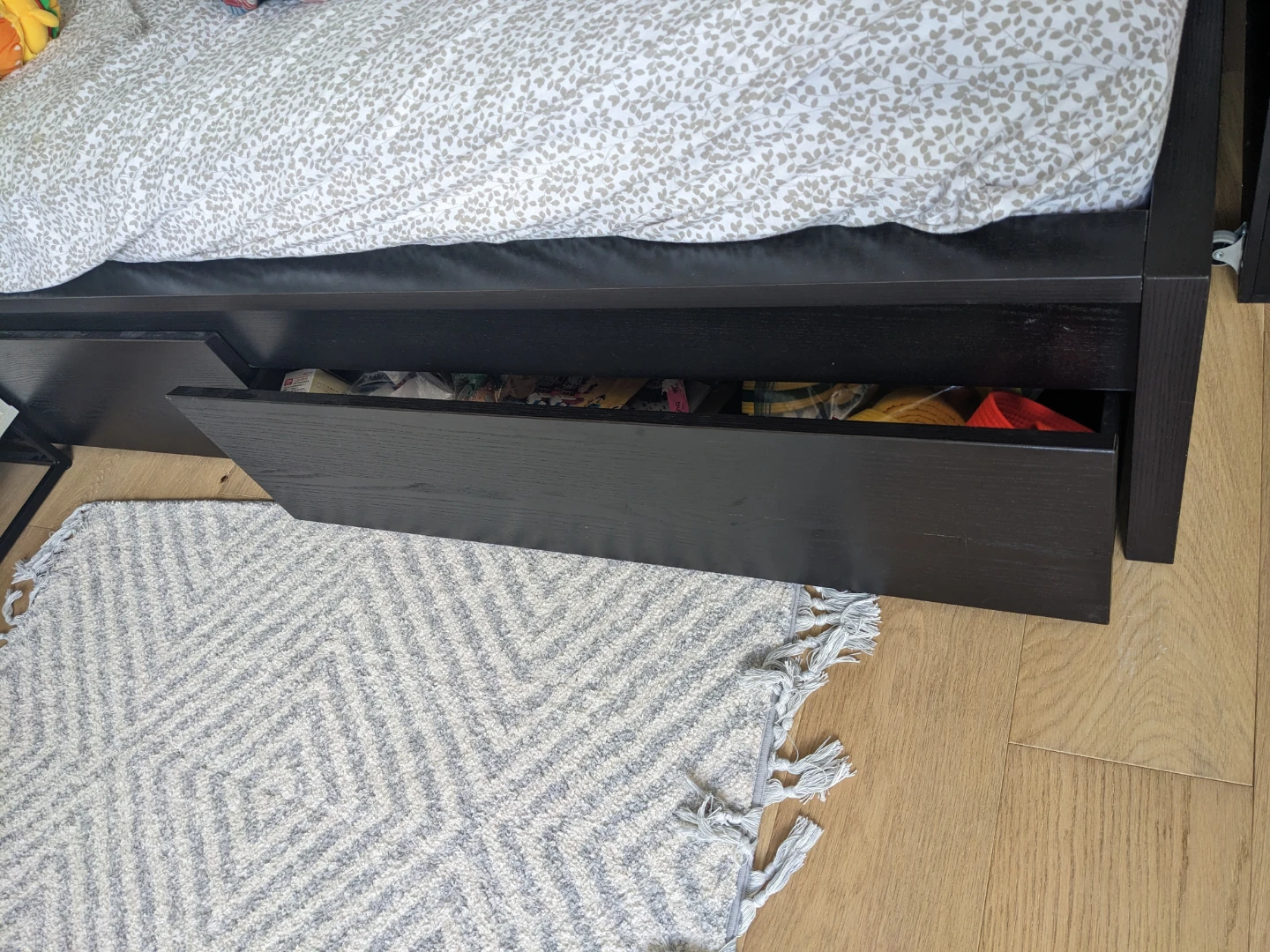 Ikea Malm queen Bed Frame with Storage Drawers - photo 2