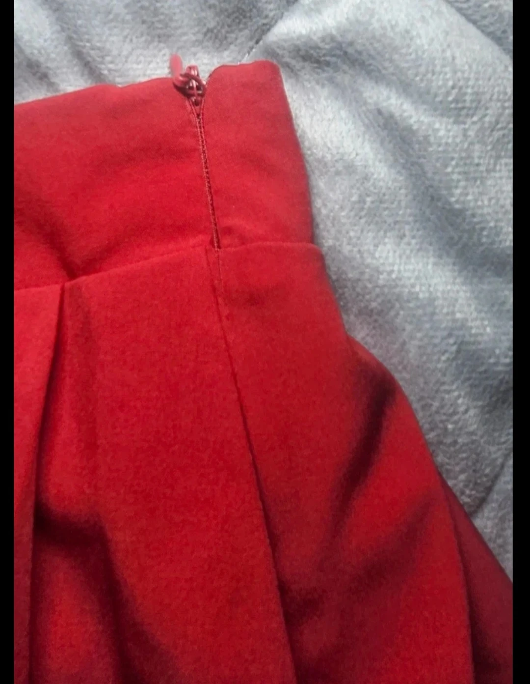 Streetwear Society Red Pleated Skirt with Shorts - Size M - photo 3