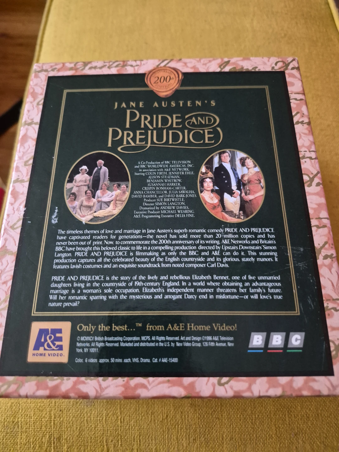 Jane Austen's Pride and Prejudice 200th Anniversary, VHS Box Set - photo 2