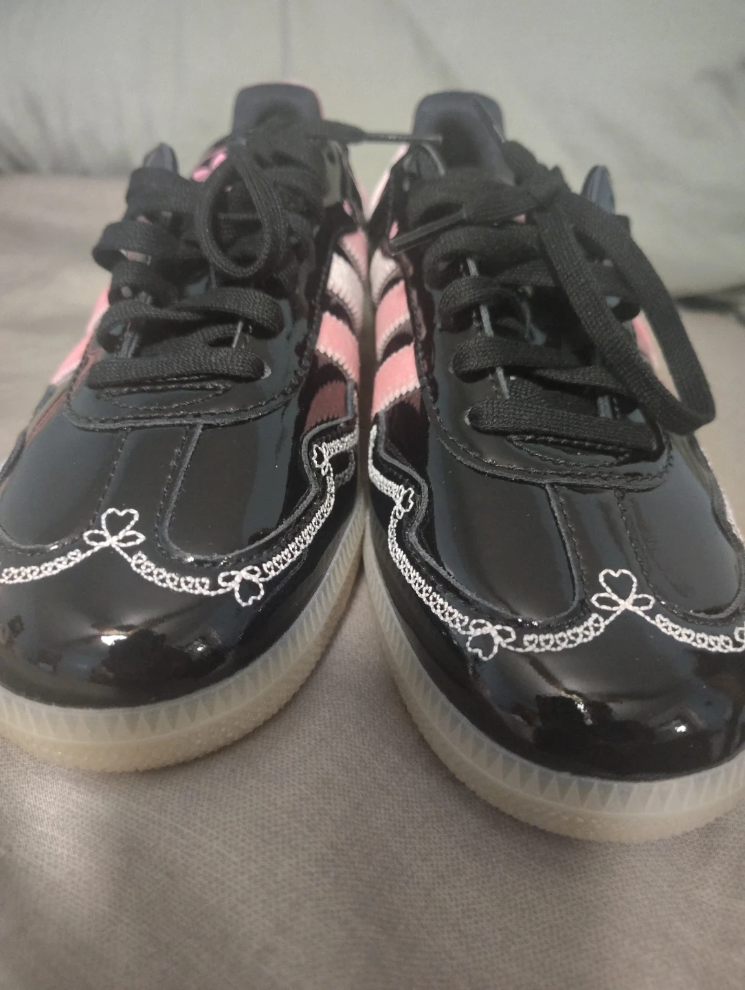 Adidas Sambas Black Pink kids Shoes - photo 3