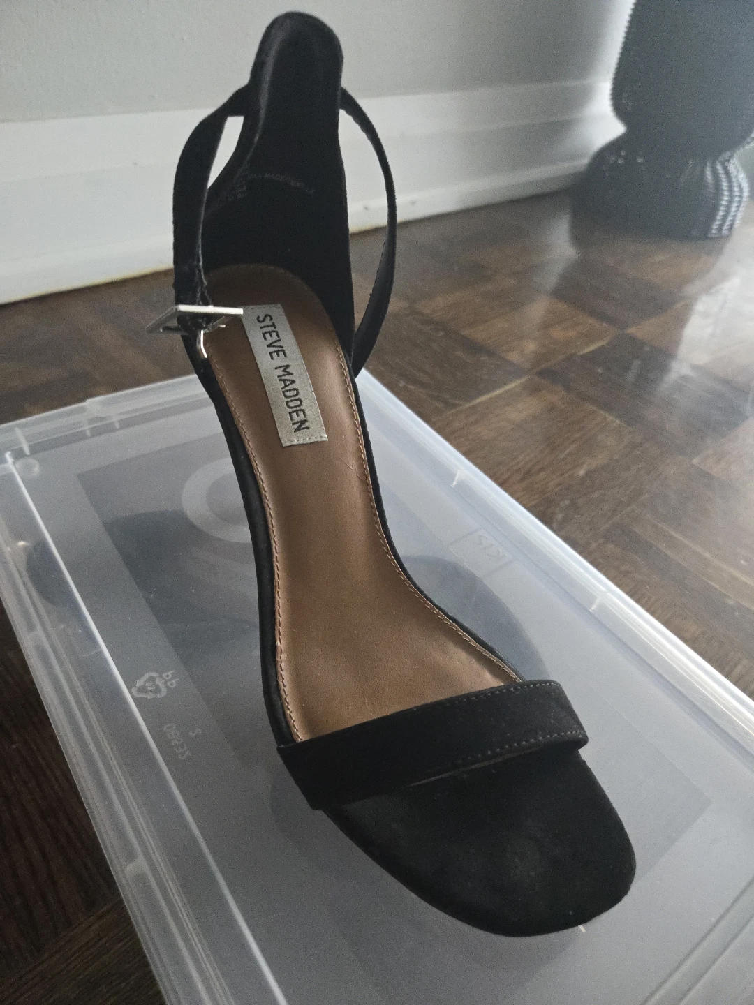 Steve Madden Black Suede Heeled Sandals - photo 2