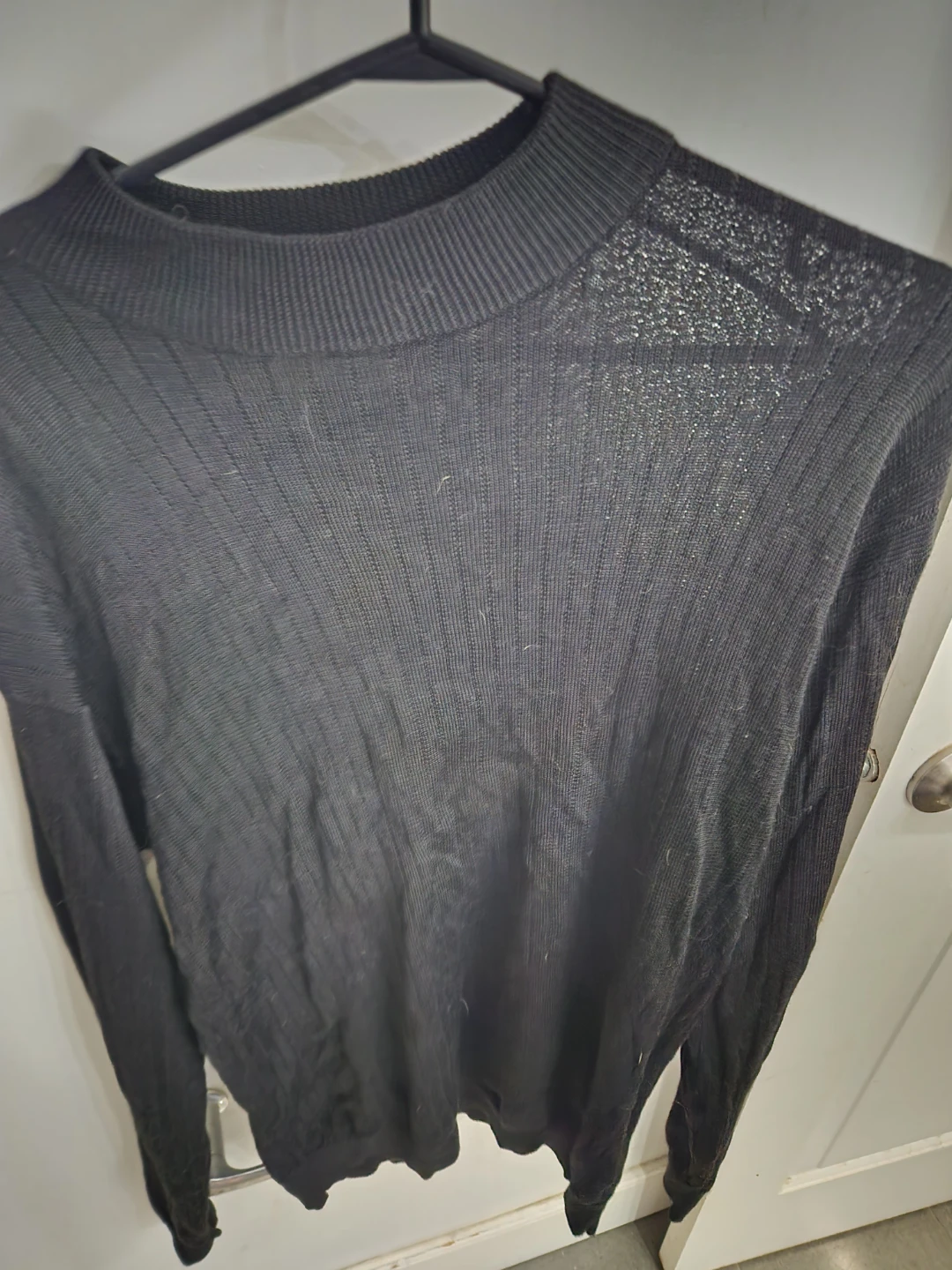 Elliott Black Mock Neck Sweater