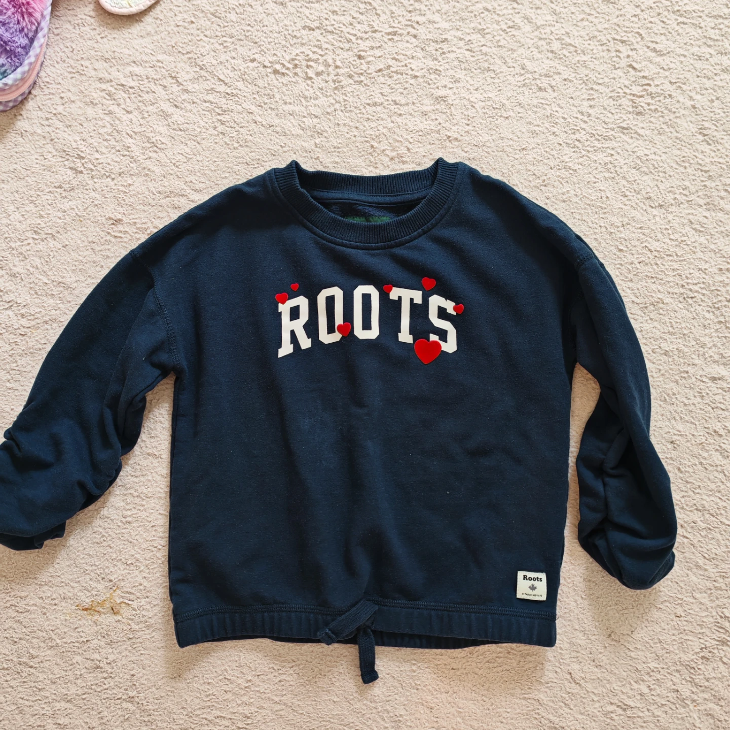 Roots Kids Heart Navy Sweatshirt Size 5T - photo 3