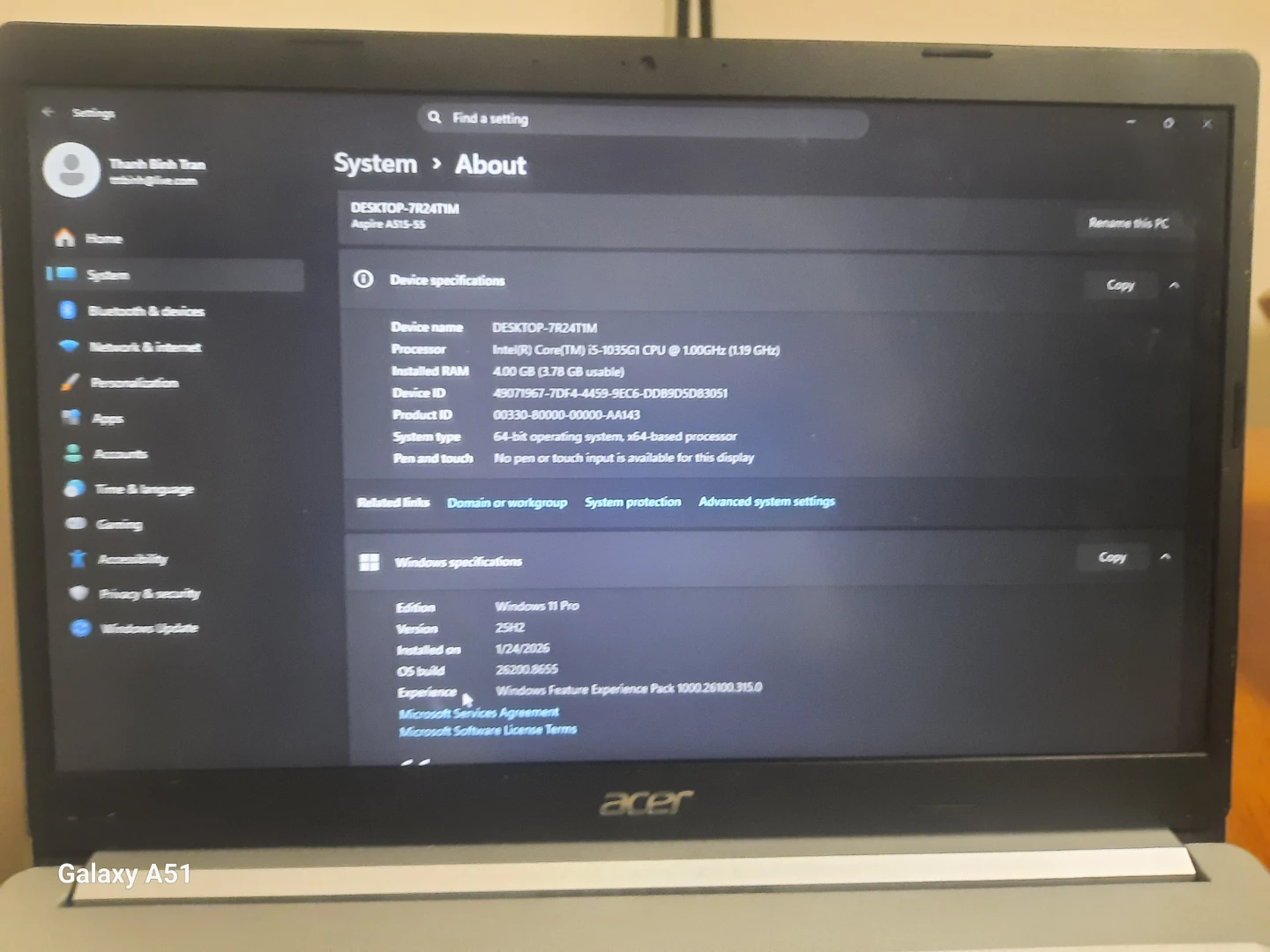 Acer Aspire 5 Laptop - photo 3