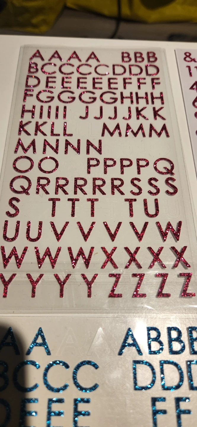 Glitter Alphabet Stickers - photo 3
