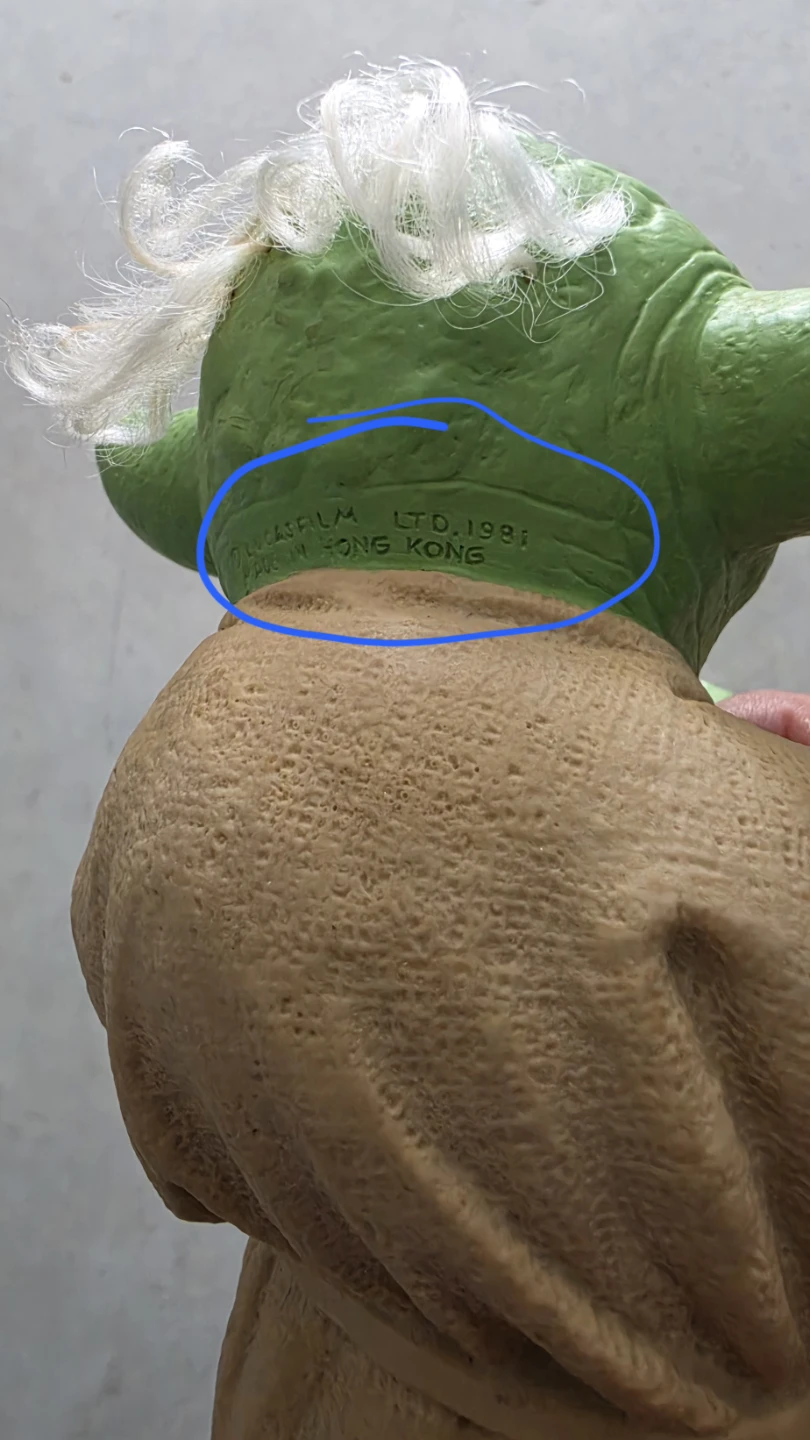 Vintage Yoda Rubber Hand Puppet - Lucasfilm Ltd. 1981 - photo 2