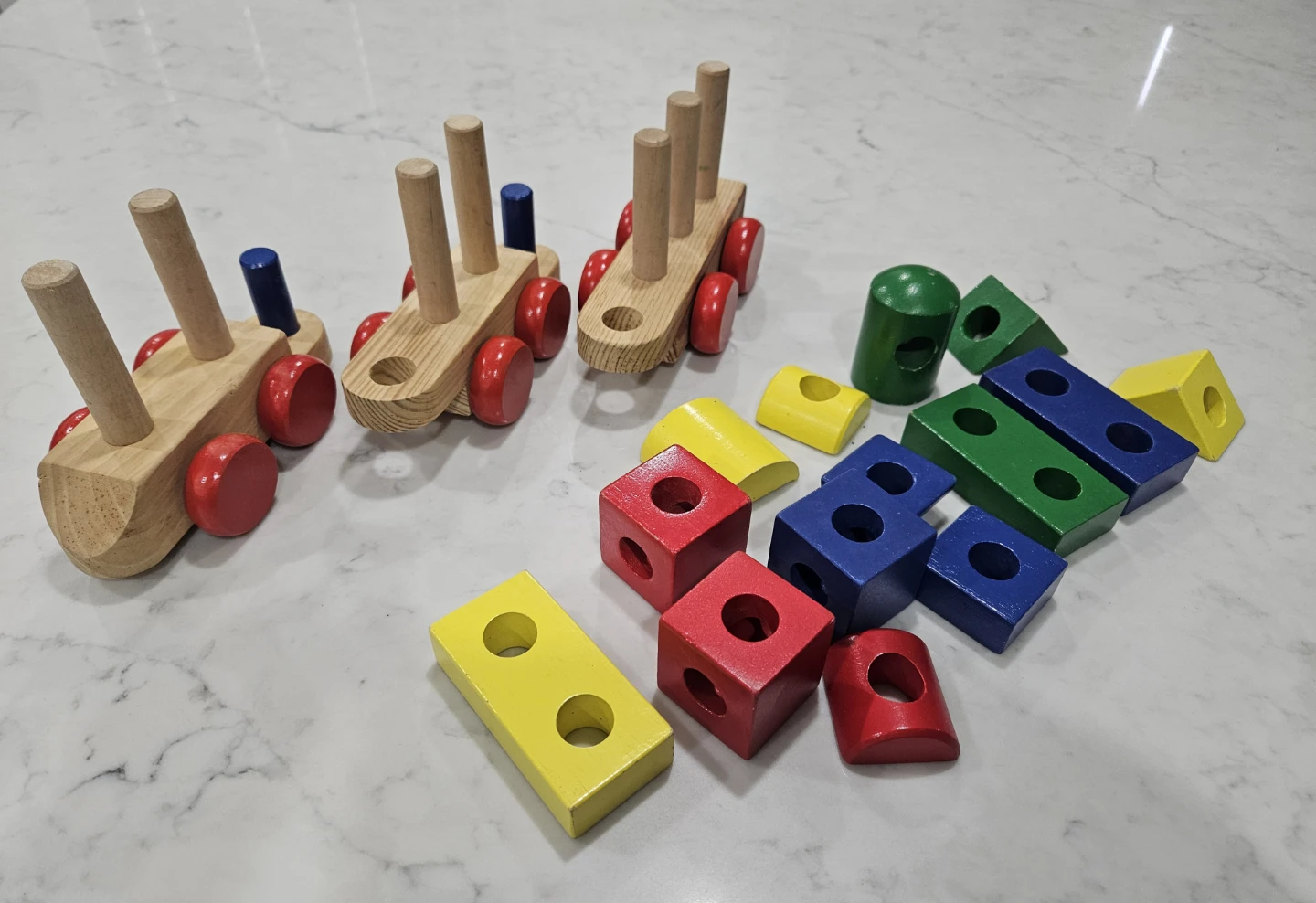 Melissa and Doug Wooden Stacking Train Set