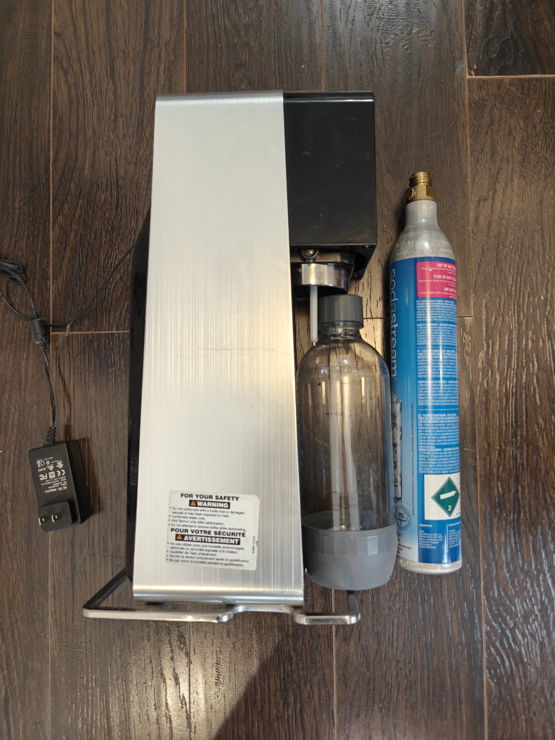 SodaStream Sparkling Water Maker with CO2 Cylinder and Bottle
