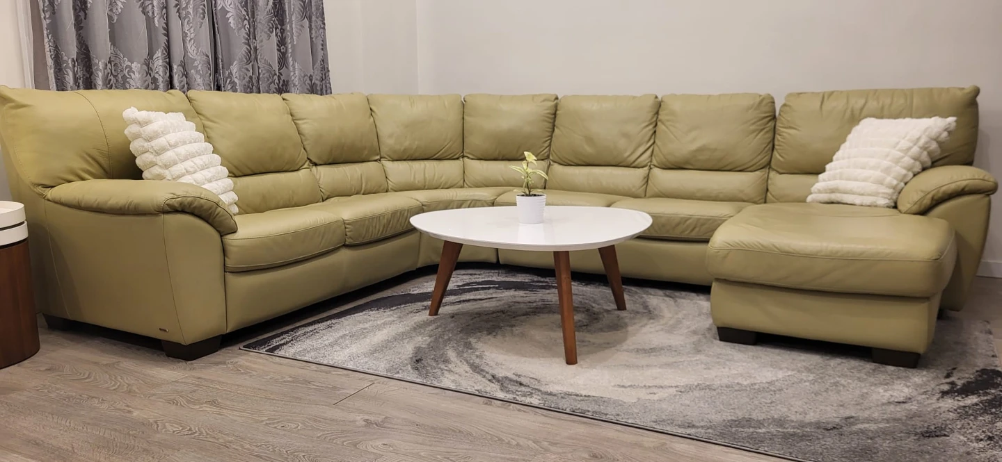 Natuzzi Genuine Leather Modular Sectional Sofa – Complete Set - photo 2