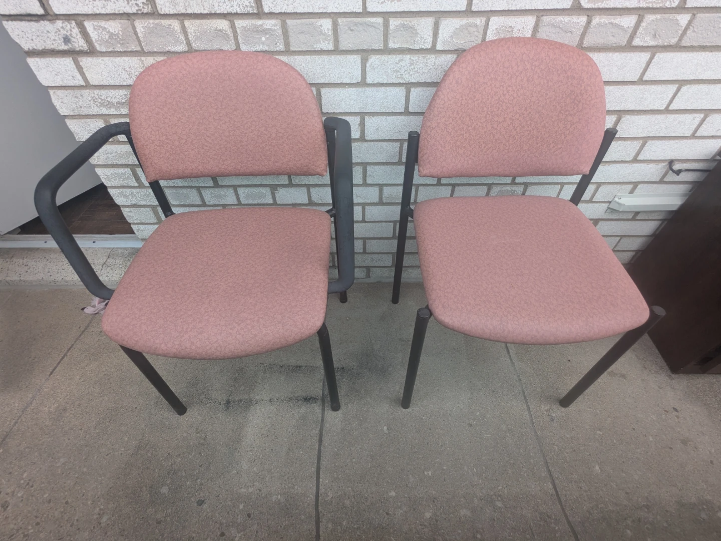Pink Upholstered Arm Chairs (Set of 2) - photo 5