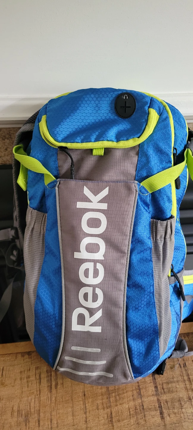 Reebok Blue and Grey Backpack