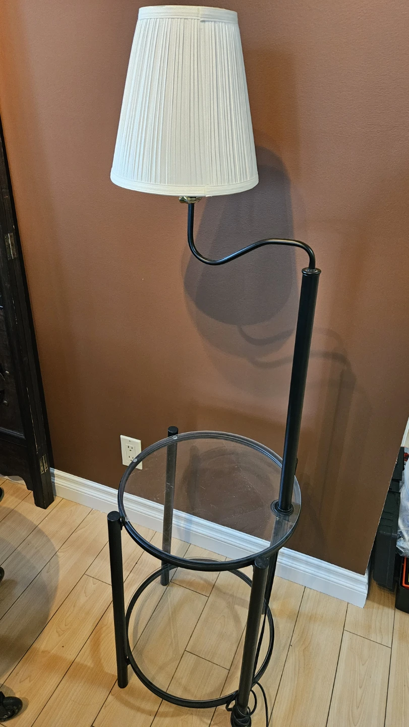 Ikea Side Table with Floor Lamp - photo 2