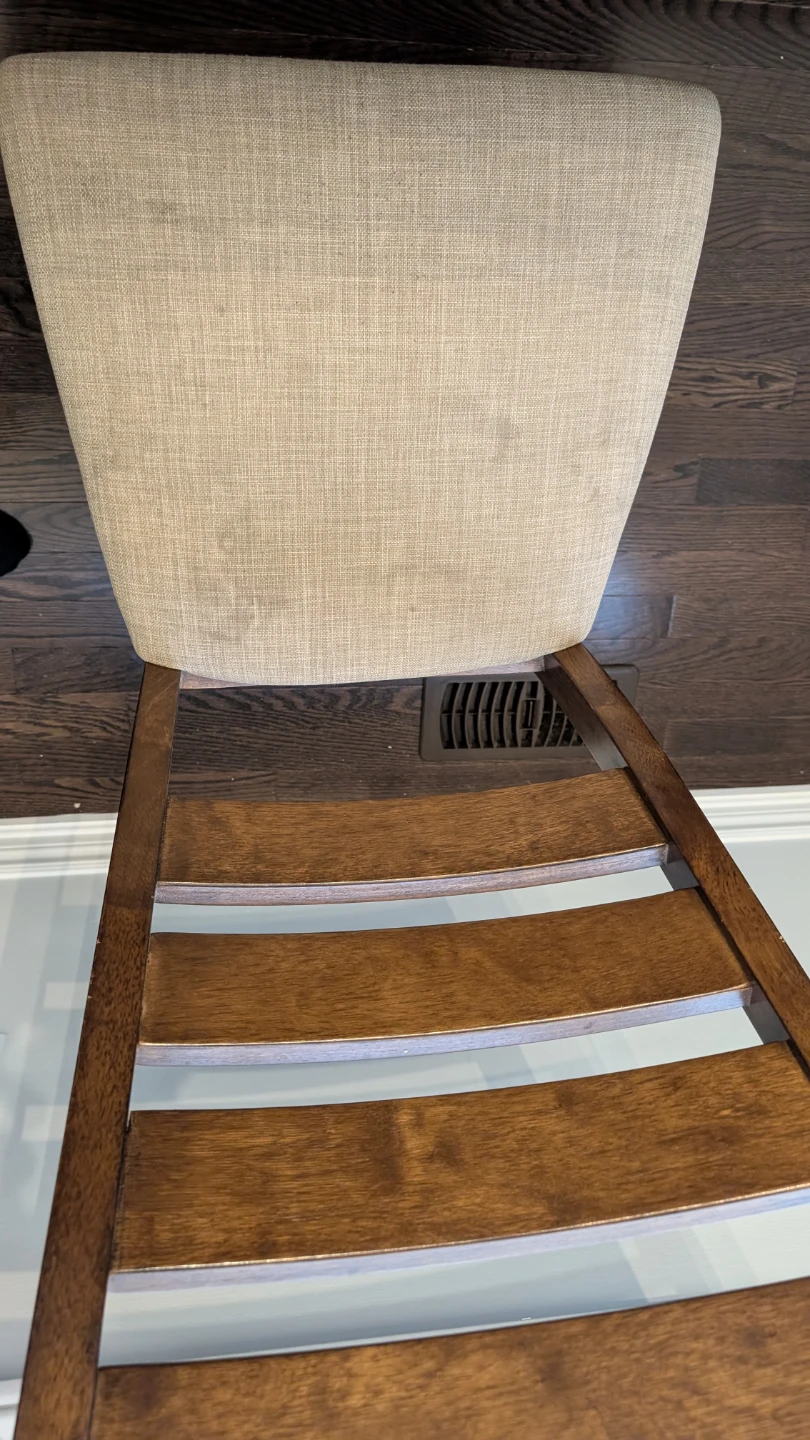 Wooden dining chair and bench set