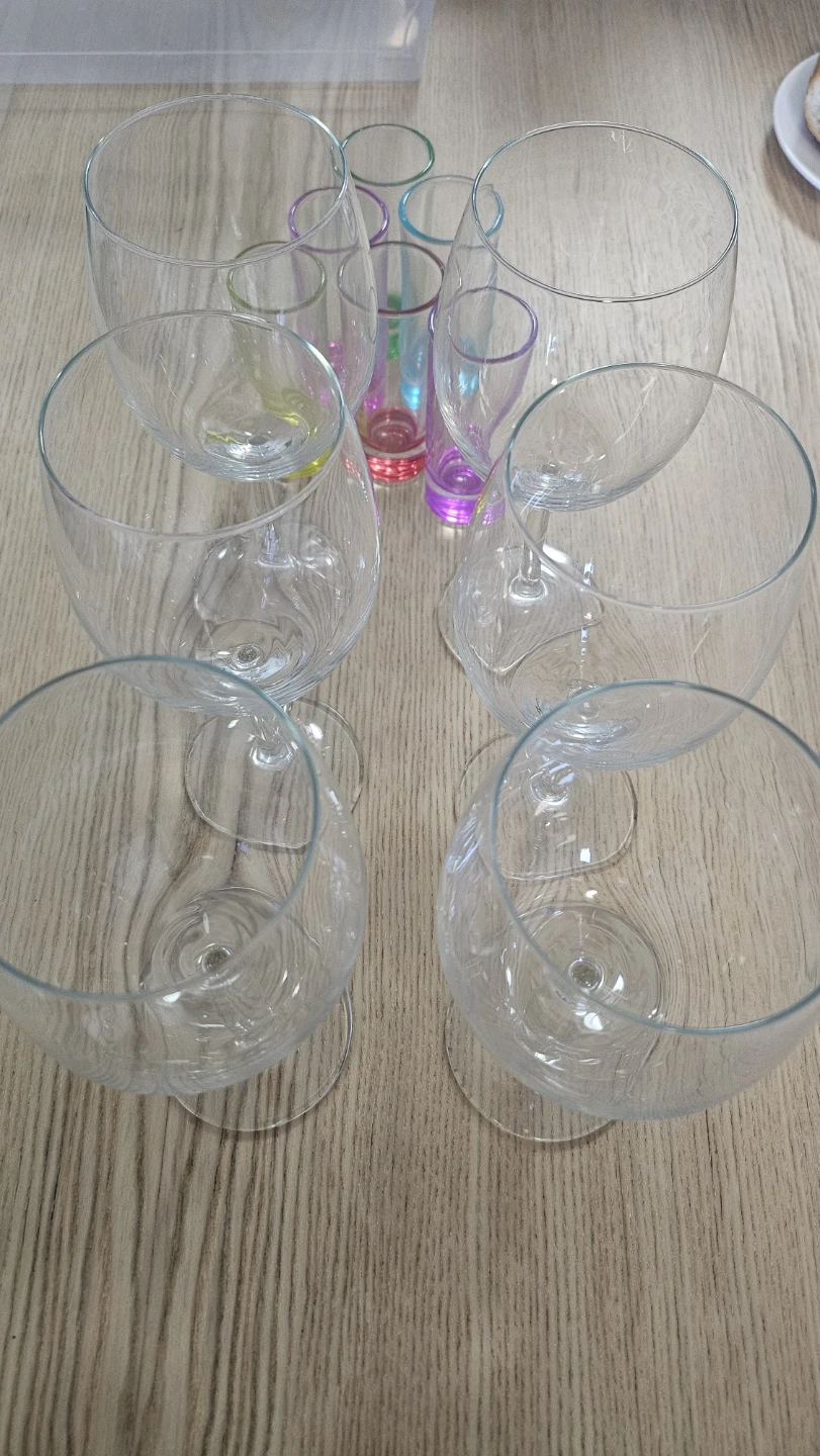 Set of 6 Wine Glasses and 6 Shot Glasses - photo 2