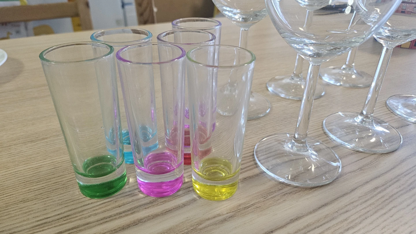 Set of 6 Wine Glasses and 6 Shot Glasses - photo 3