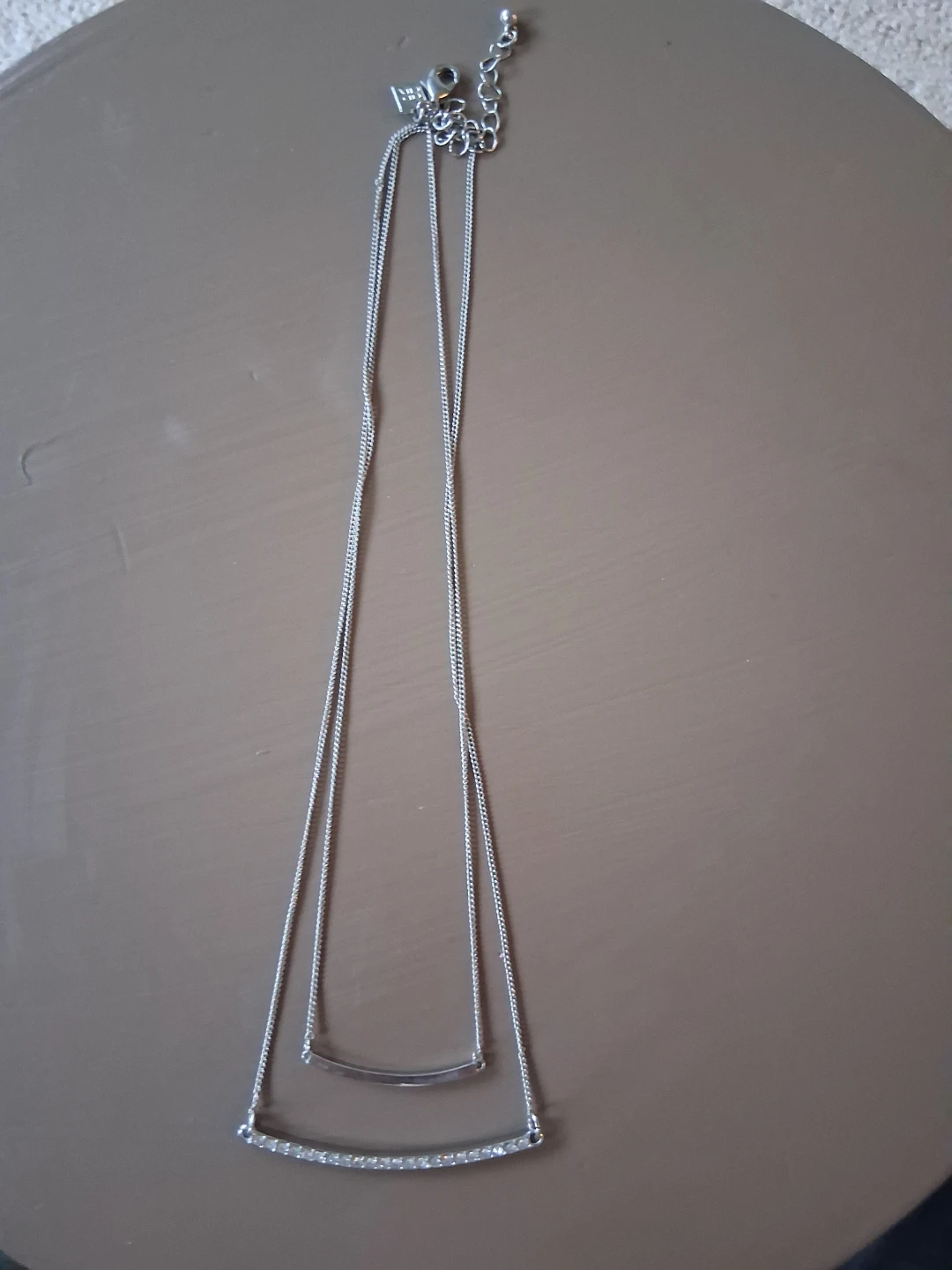 Banana Republic double layer bar necklace
