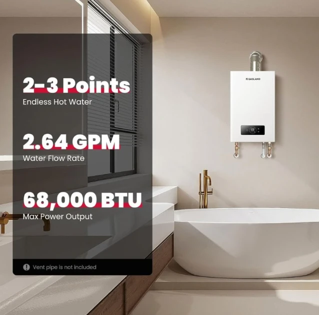 GASLAND Gasmart Indoor Propane Tankless Water Heater - photo 3