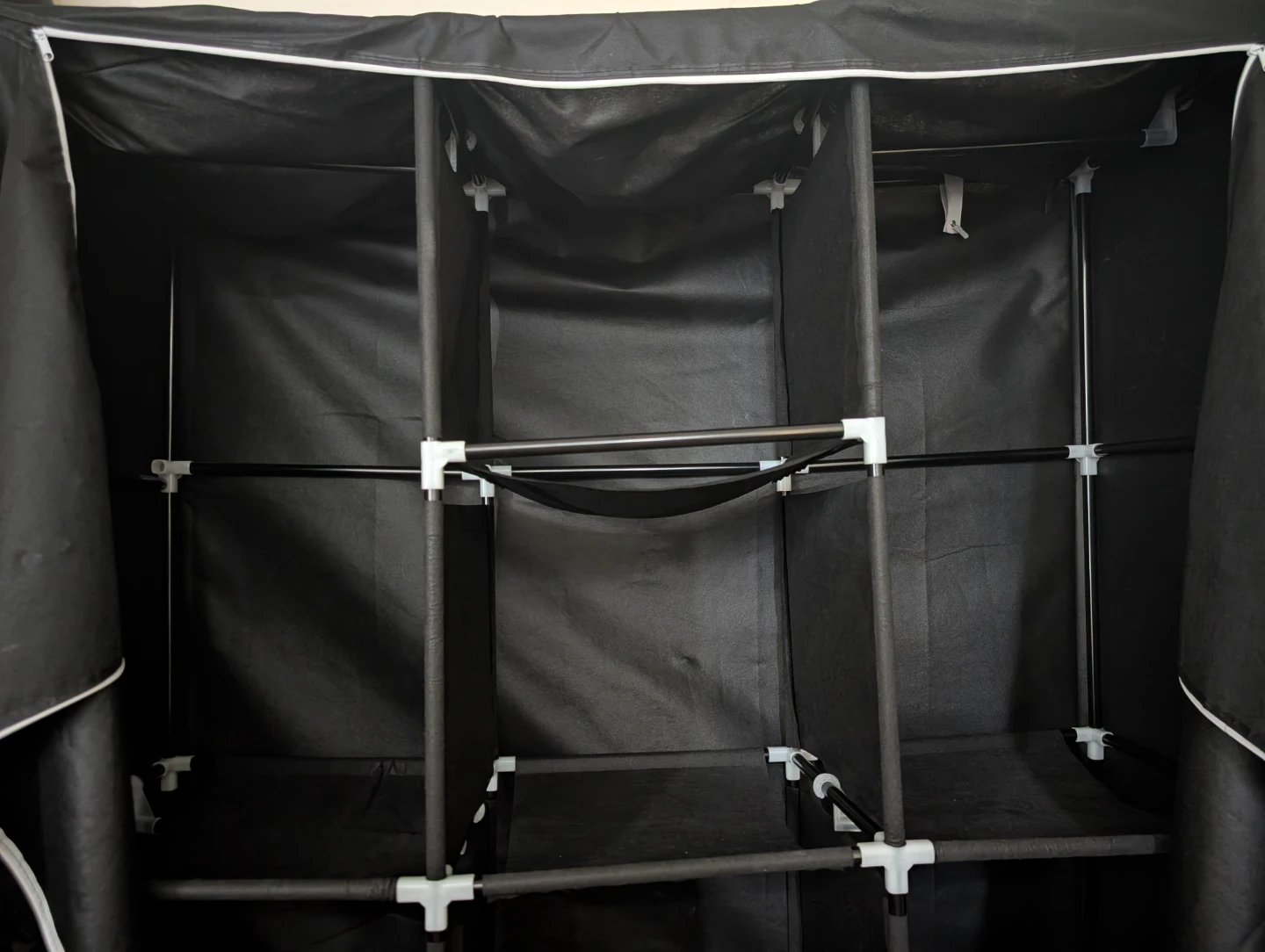 YOUUD Portable Wardrobe Storage Closet Organizer - Black - photo 5