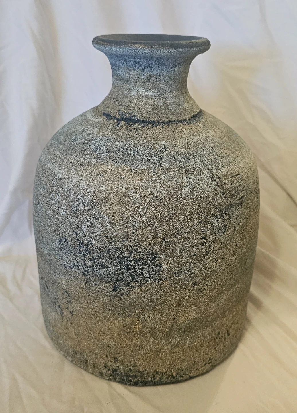 Multi-Coloured Painted Clay Decorative Vase
