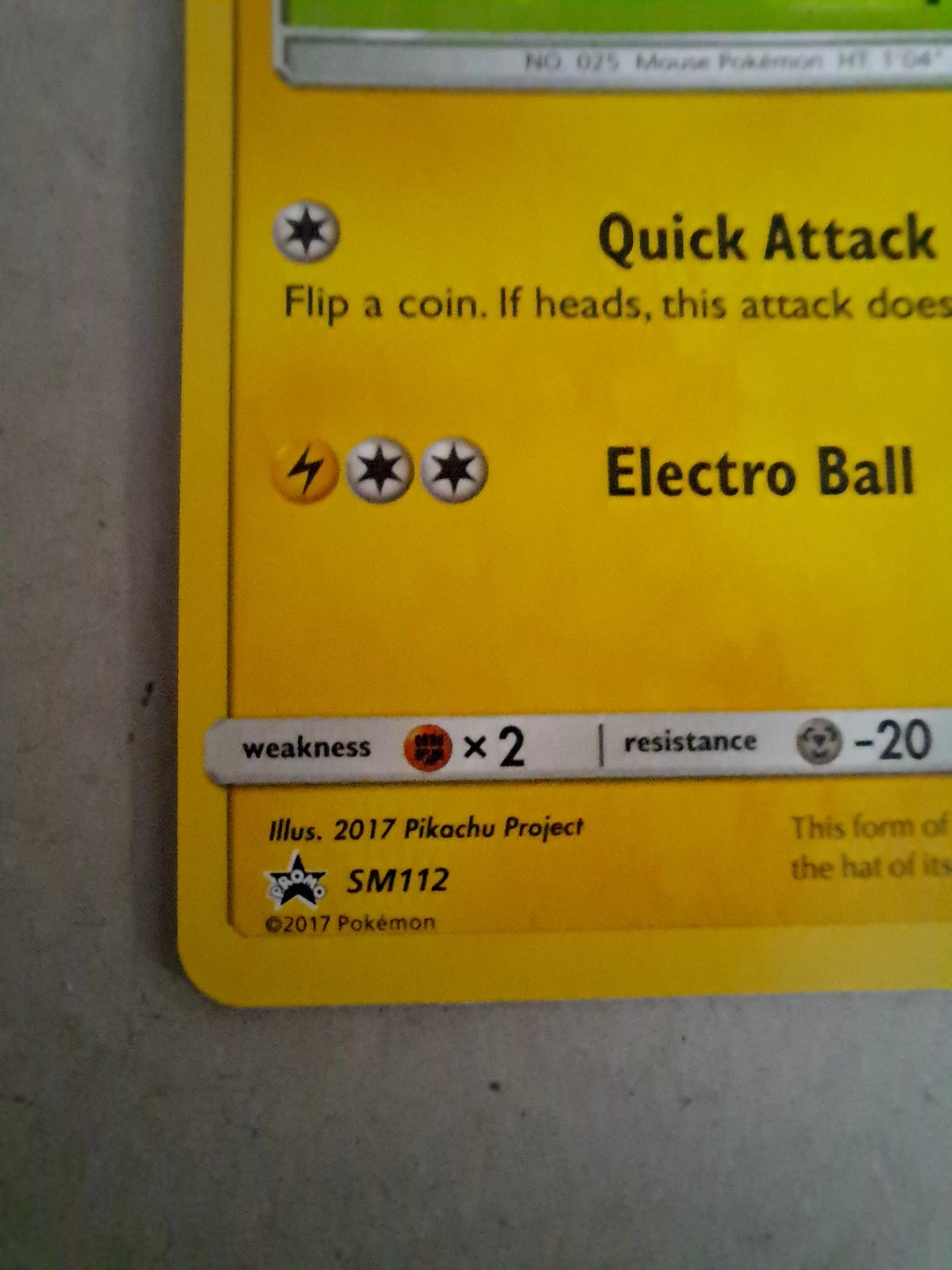 Ash's Pikachu SM112 Sun and Moon Promo - photo 5