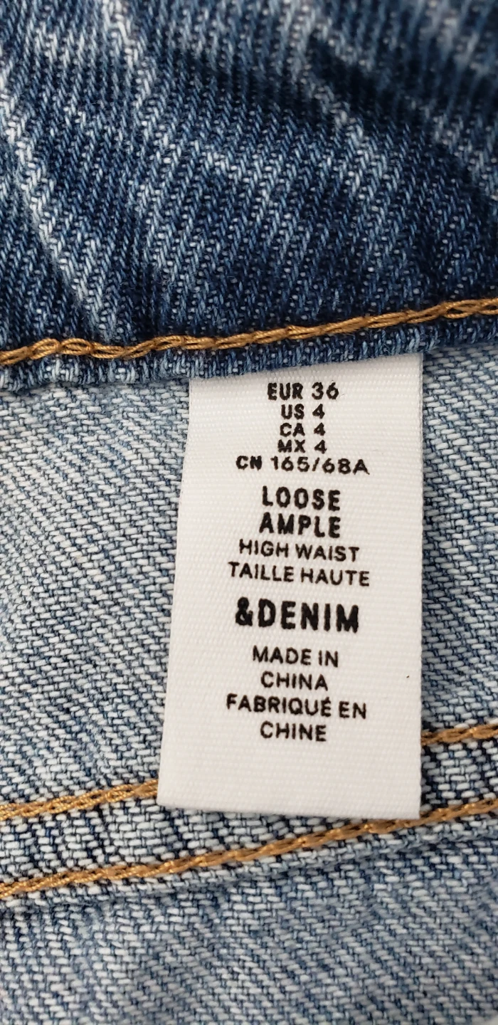H&M &DENIM Loose Ample High Waist Jeans - photo 2