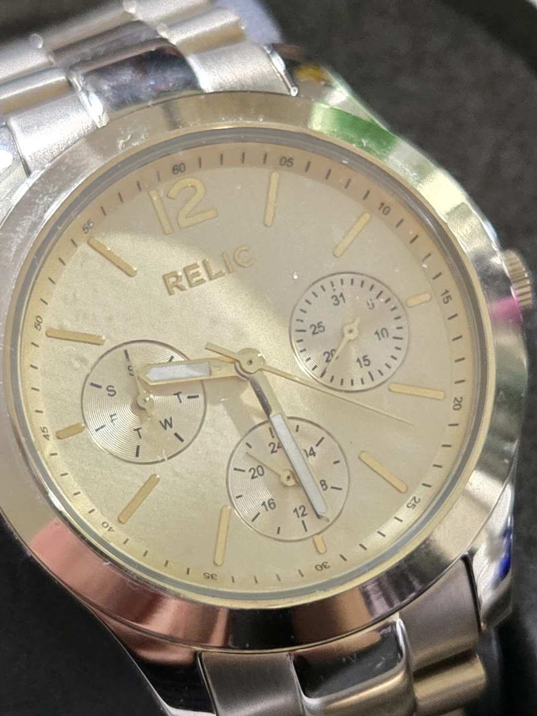 Relic Gold Tone Chronograph Watch - photo 2
