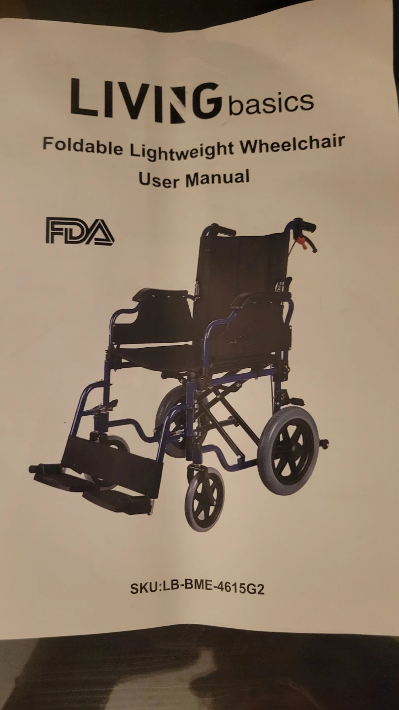 LIVING basics Foldable Lightweight Wheelchair