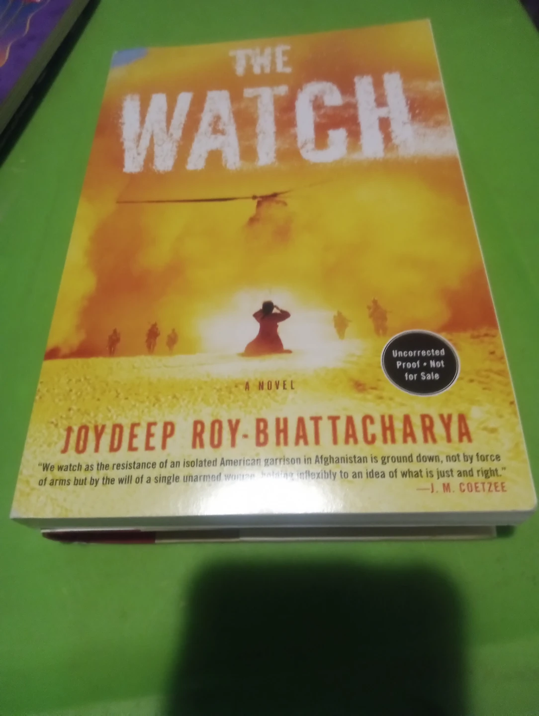 The Watch Uncorrected Proof Novel by Joydeep Roy-Bhattacharya