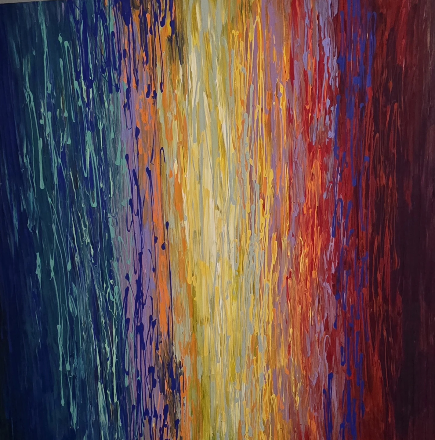 Huge original hand-painted painting by local artist Abstract - photo 5