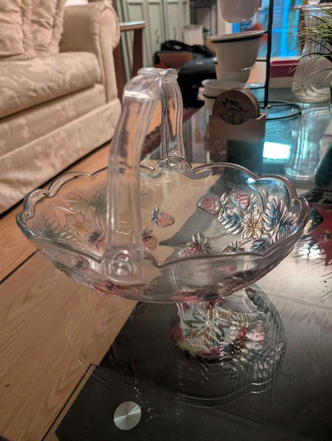 White Enamel Appetizer Bowls on Stand - photo 2