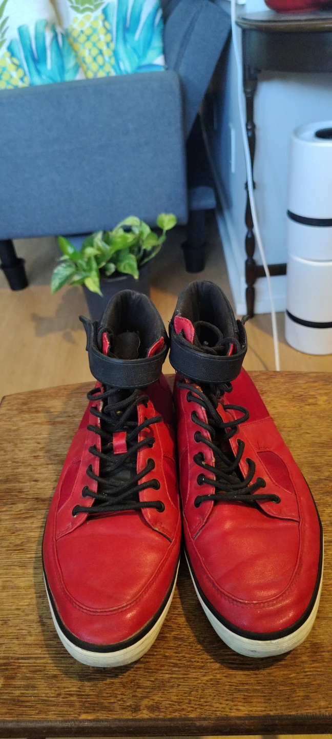 Red High-Top Sneakers - photo 5