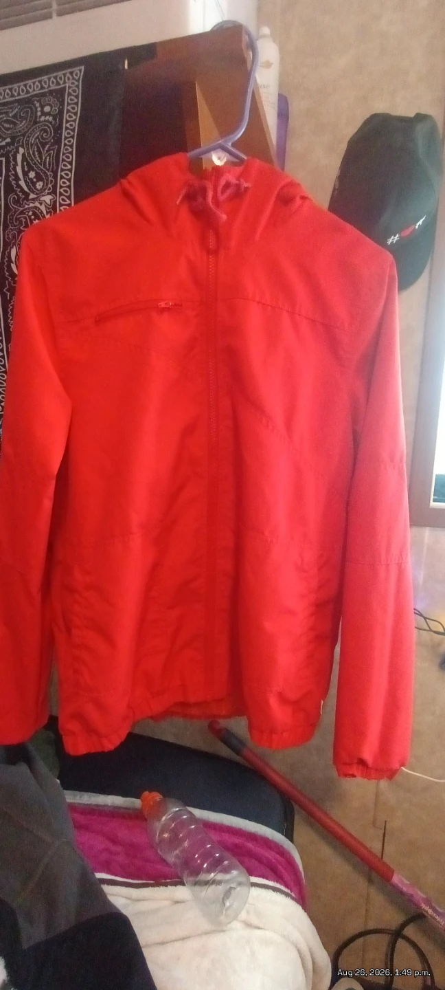Volcom Red Hooded Jacket