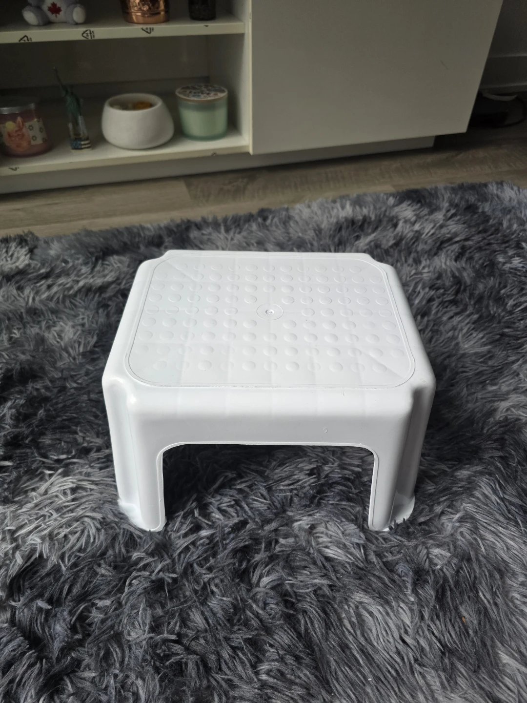 White Plastic Step Stool