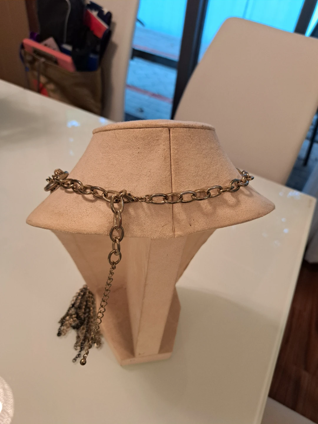 Gold and Gunmetal Toned Statement Tassel Necklace - photo 2