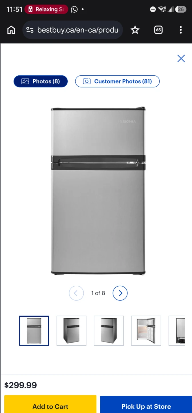 Insignia Mini Fridge - photo 2