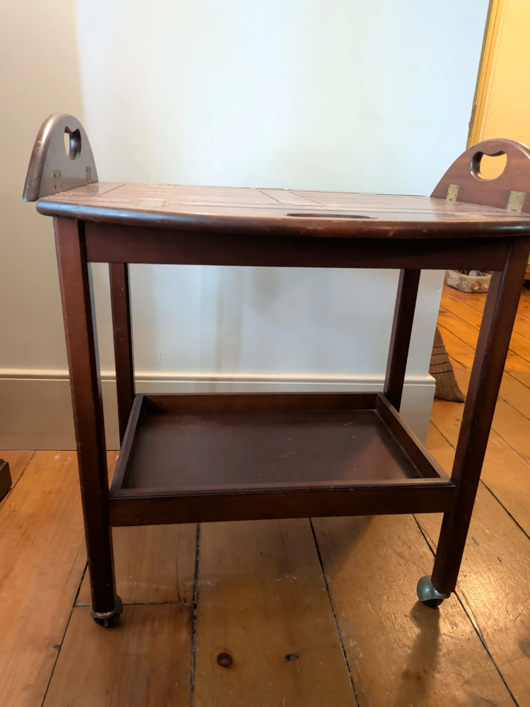 Wooden Serving Tray Cart - photo 3