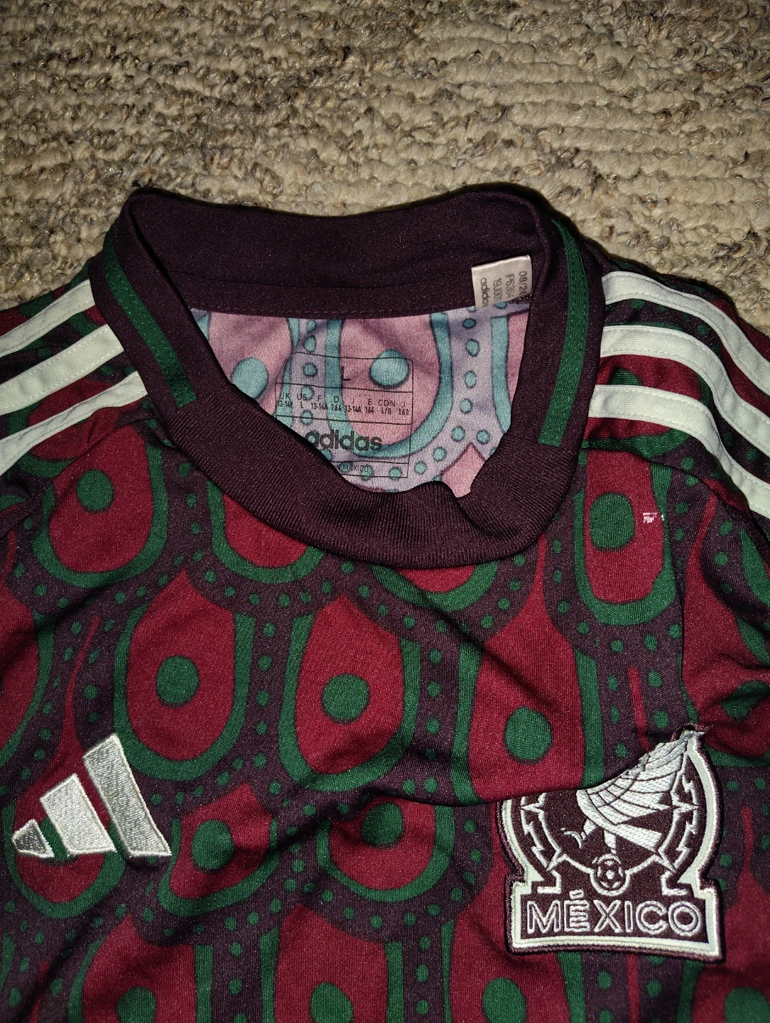 Adidas Mexico 2024 Home Jersey Youth large - photo 3