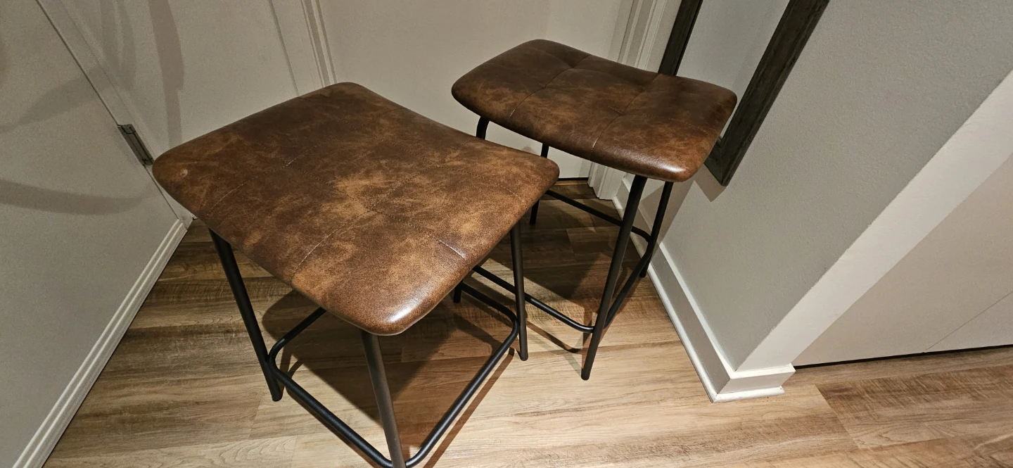 COUNTER BAR STOOLS SET OF 2