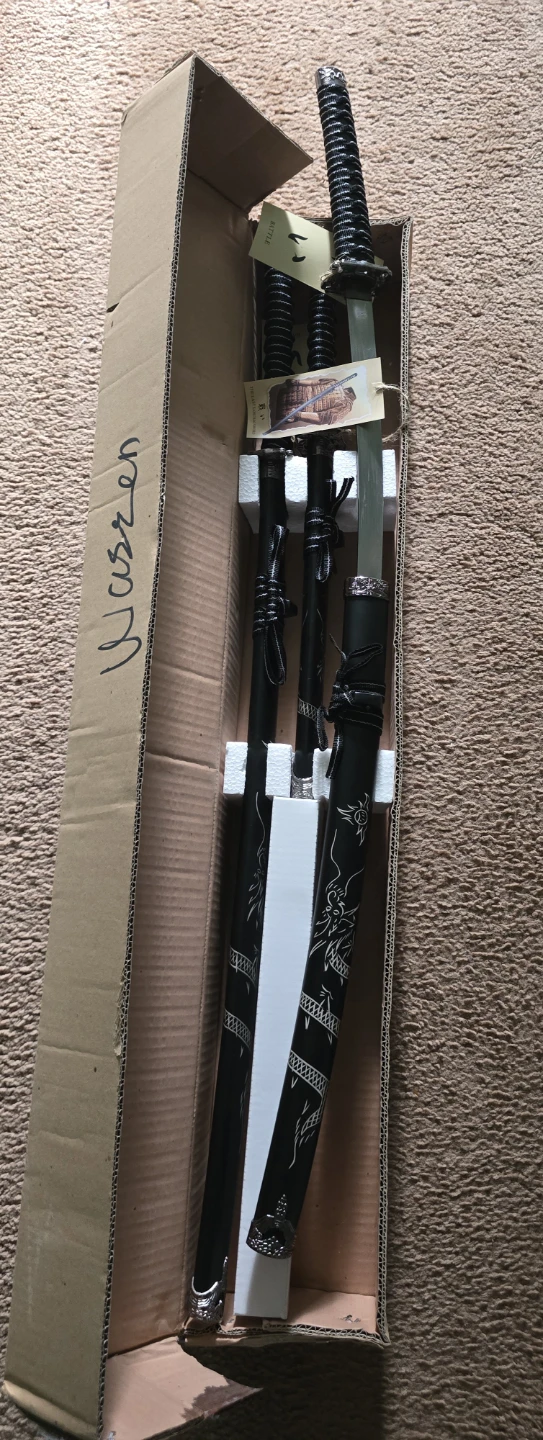 Set of 3 Decorative Katana Swords